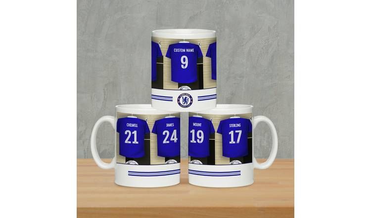 Personalised Message Chelsea FC Dressing Room Mug GOODS Argos