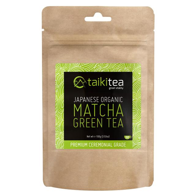 Taiki Tea Premium Organic Ceremonial Matcha Packet   100g