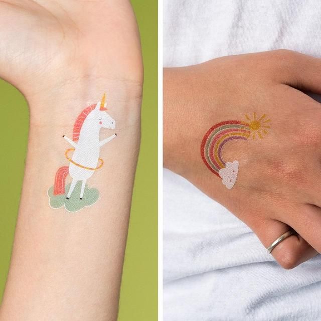 Magical Unicorn Temporary Tattoos    2 per pack GOODS M&S   