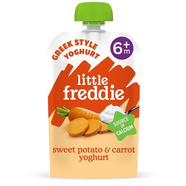 Little Freddie Organic Sweet Potato & Carrot Yoghurt Pouch 6 mths+   100g