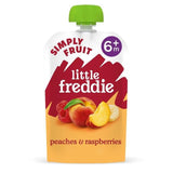 Little Freddie Peaches & Raspberries Pouch 6 mths+   100g GOODS M&S   