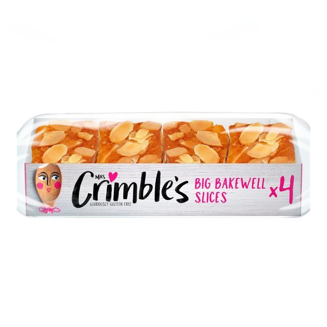 Mrs Crimble's Gluten Free Bakewell Slices   4 x 50g