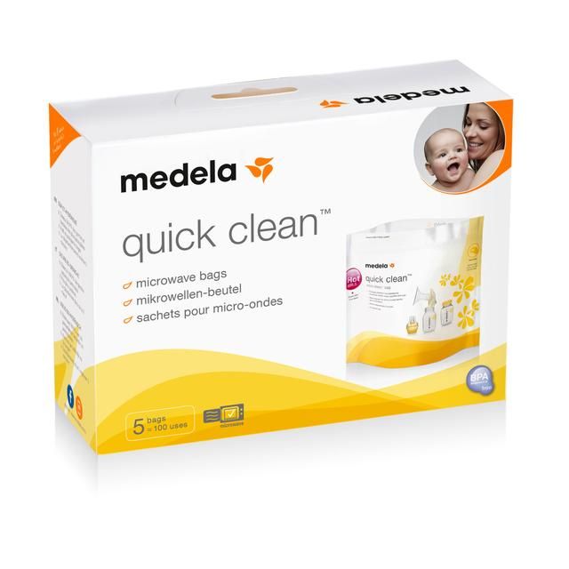 Medela Quick Clean Micro-Steam Bags   5 per pack