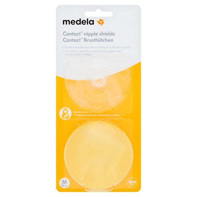 Medela Medium Contact Nipple Shields with Case   2 per pack