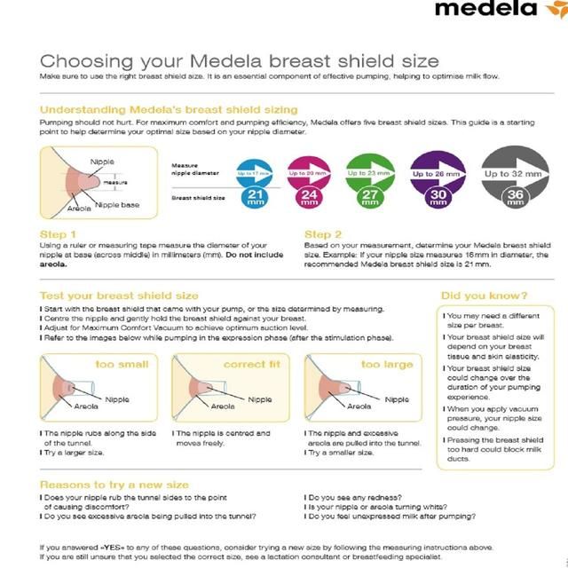 Medela Medium Contact Nipple Shields with Case   2 per pack GOODS M&S   