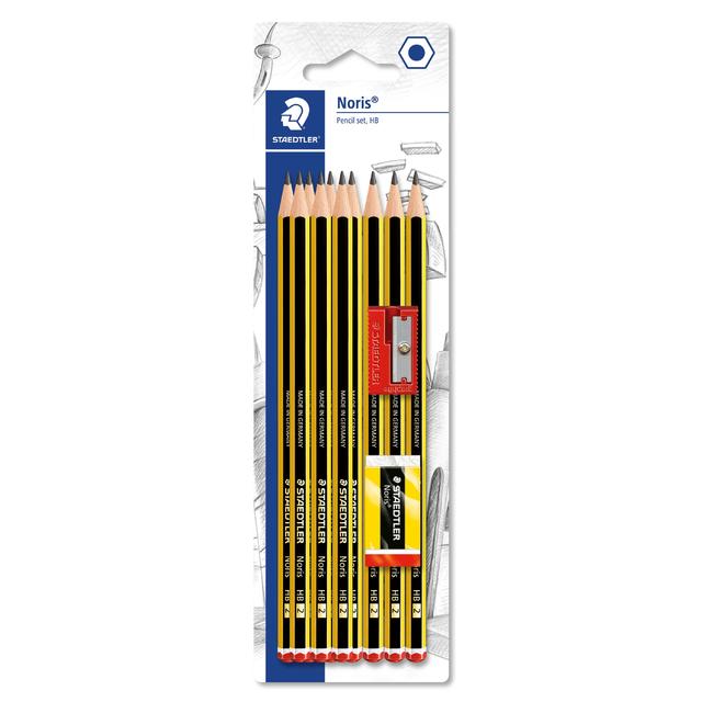 Staedtler Noris HB Pencil Eraser & Sharpener Set