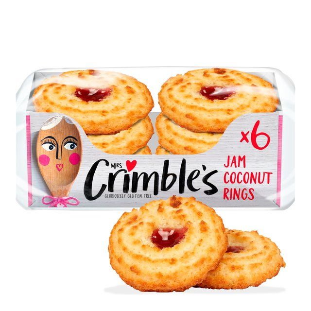 Mrs Crimble's Gluten Free Jam Coconut Rings   240g