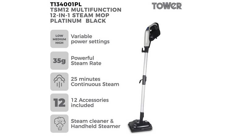 Tower TSM12 12-in-1 Corded Steam Cleaner GOODS Argos