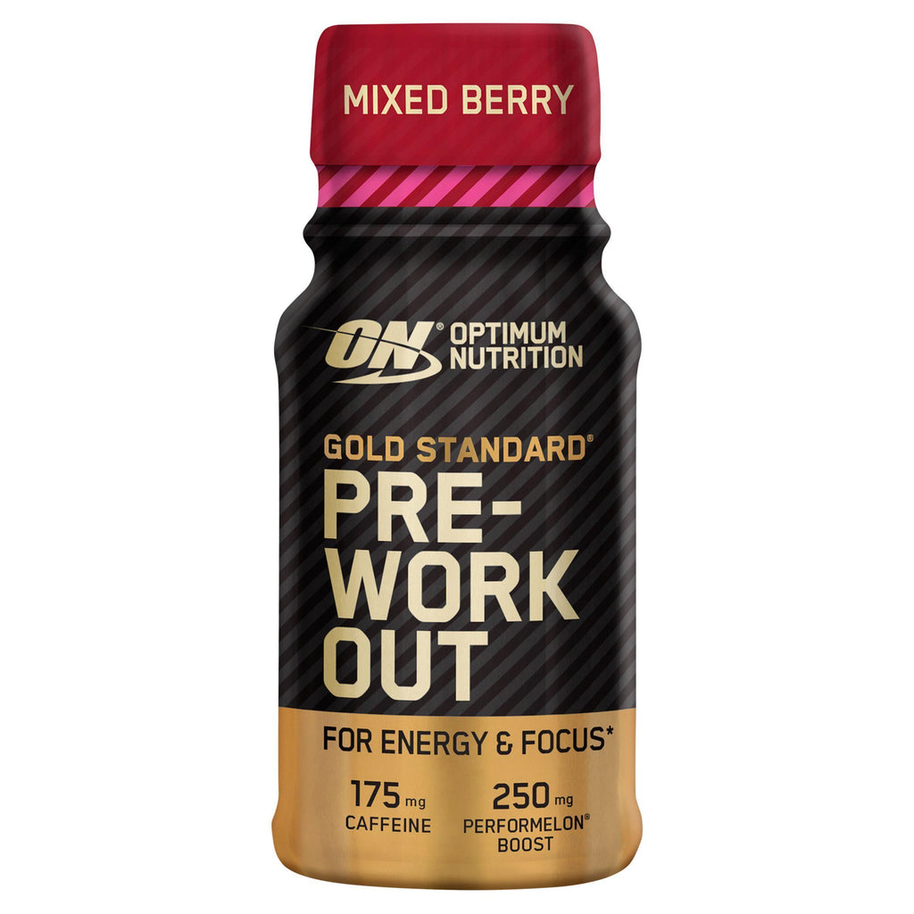 Optimum Nutrition Gold Standard Pre Workout Energy Shot Mixed Berry Flavour single serve 60ml