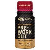 Optimum Nutrition Gold Standard Pre Workout Energy Shot Mixed Berry Flavour single serve 60ml GOODS Sainsburys   