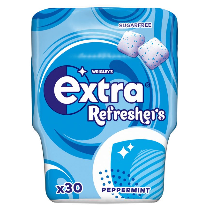 Wrigley's Extra Refreshers Peppermint Sugar Free Chewing Gum Bottle