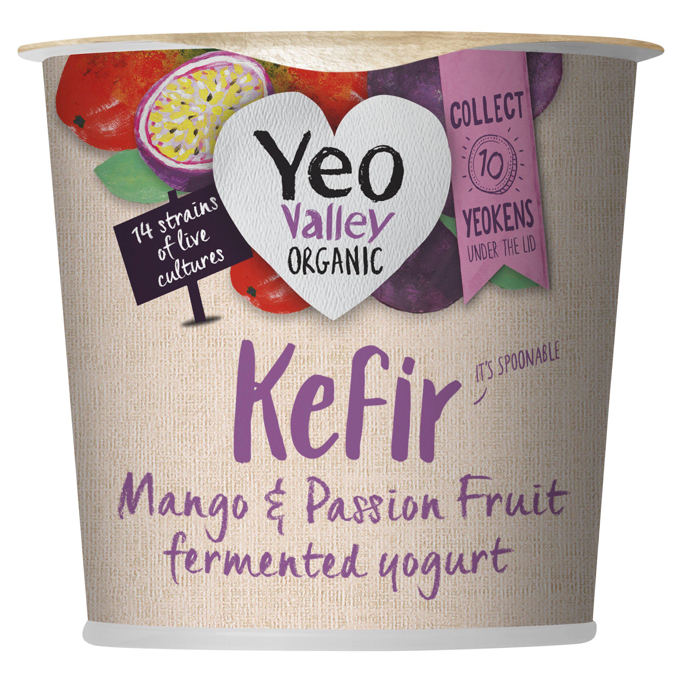 Yeo Valley Organic Kefir Mango & Passionfruit Yogurt 350g GOODS Sainsburys   