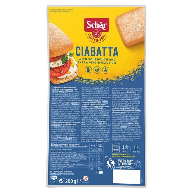 Schar Free From Ciabatta Rolls   4 per pack GOODS M&S   