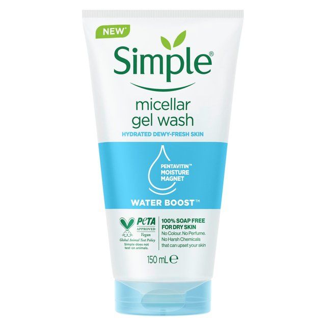 Simple Water Boost Micellar Gel Wash Sensitive Skin   150ml GOODS M&S   