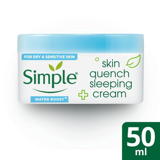 Simple Water Boost Skin Quench Sleeping Cream Moisturiser   50ml