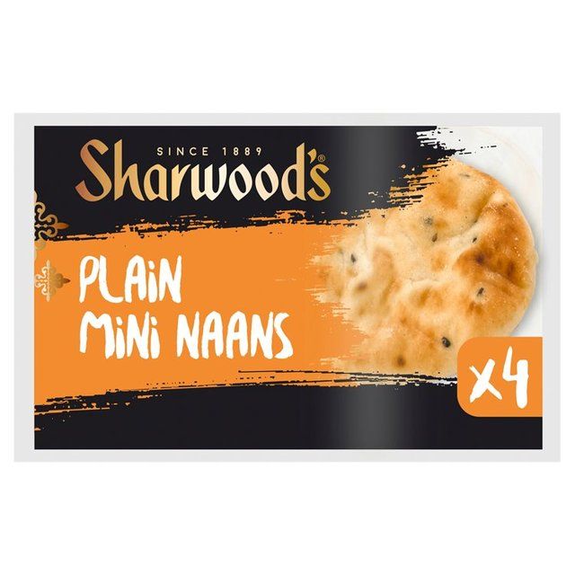 Sharwood's Naan Mini Plain   4 per pack GOODS M&S   