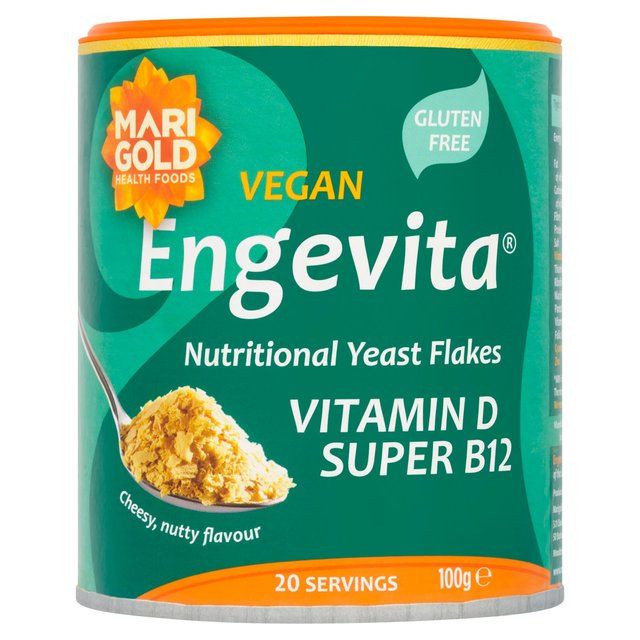 Marigold Super Engevita Yeast Flakes with Vitamin D & B12   100g