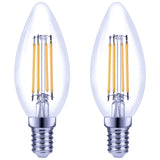 Sainsbury's Home LED Filament Candle 40W SES Light Bulb 2pk GOODS Sainsburys   