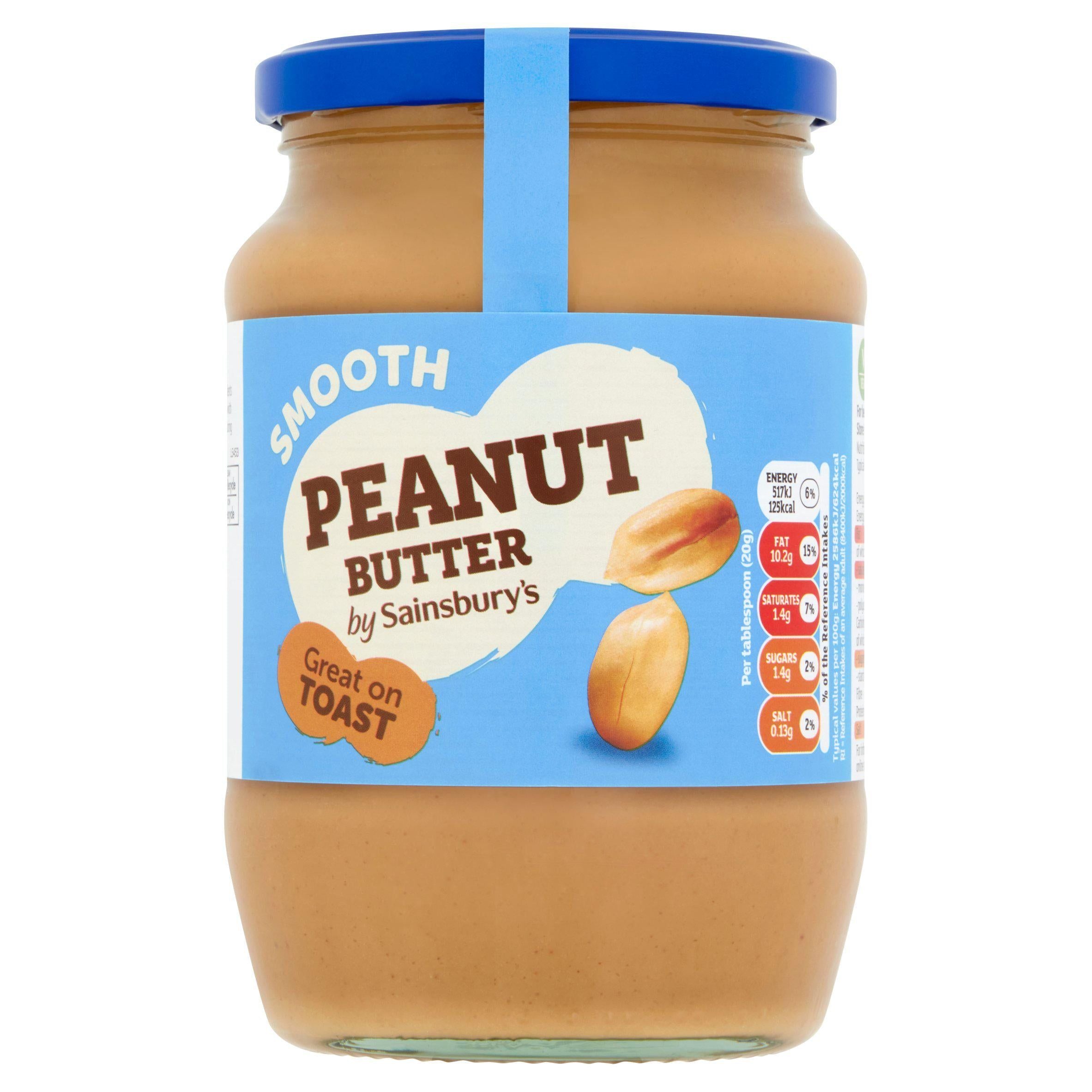 Sainsbury's Peanut Butter Smooth 700g Nut butter Sainsburys   