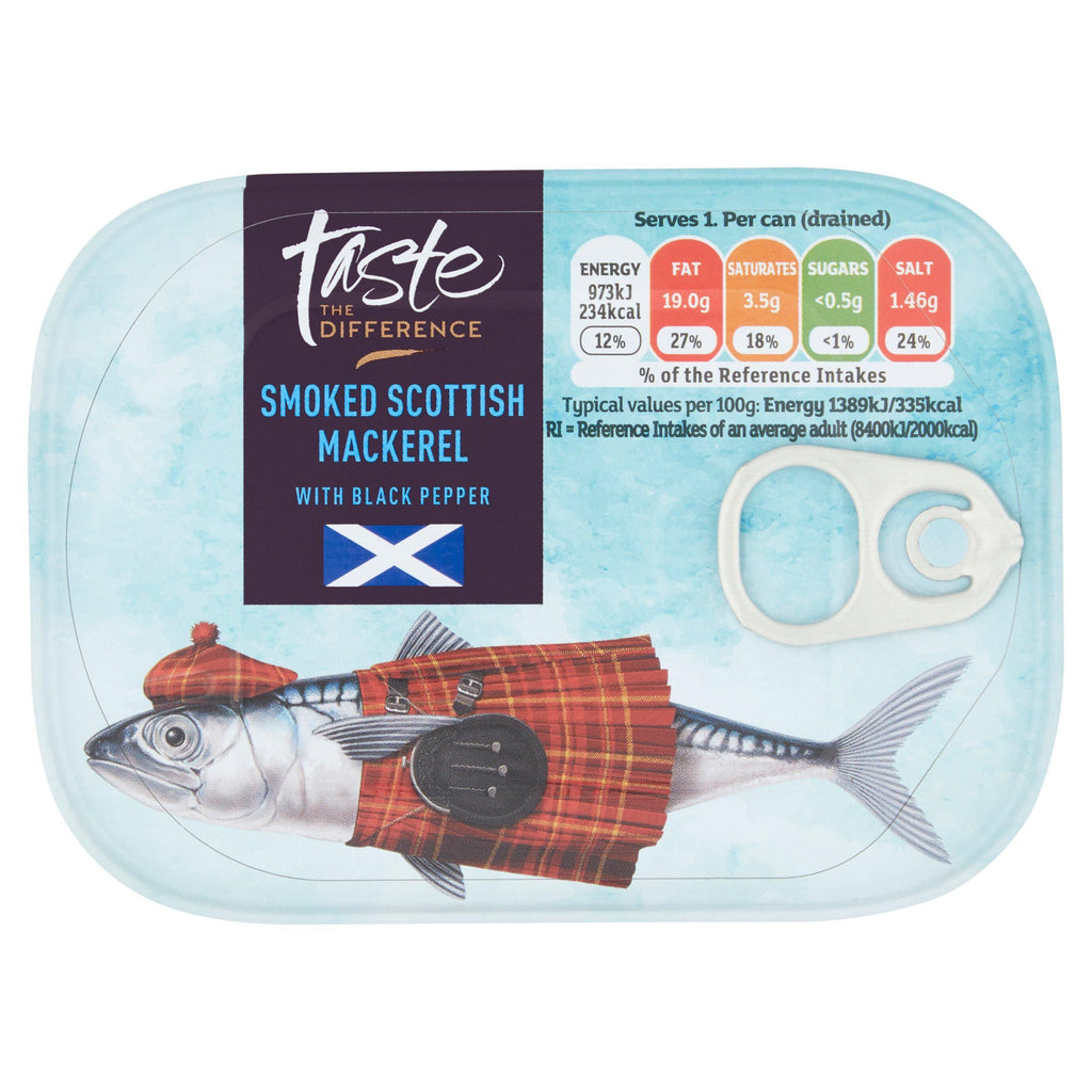 Sainsbury's Taste the Difference Smoked Scottish Mackerel with Black Pepper 110g