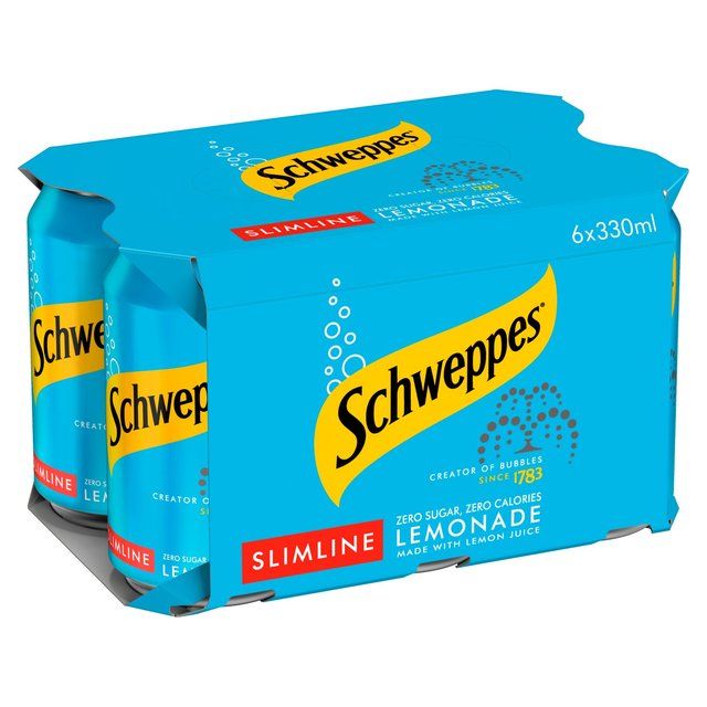 Schweppes Slimline Lemonade   6 x 330ml