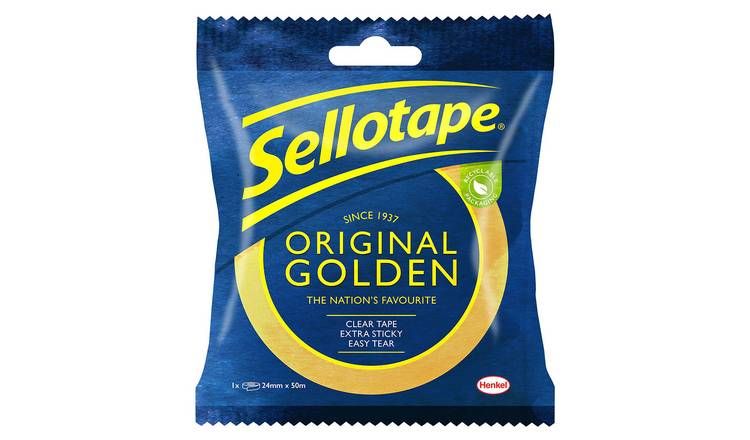 Sellotape Original Golden Tape - 24mm x 50m