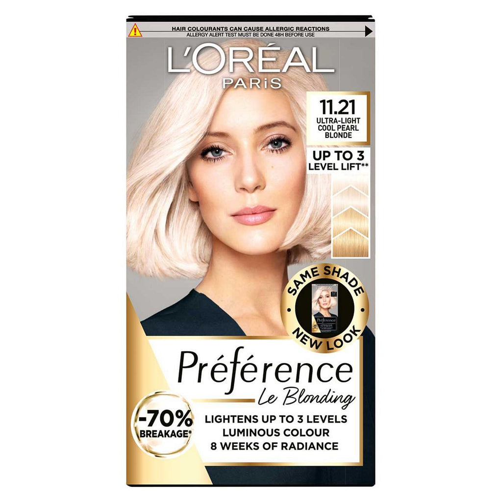 L'Oreal Paris Preference 11.21 Ultra Light Very Very Light Pearl Blonde Permanent Hair Dye