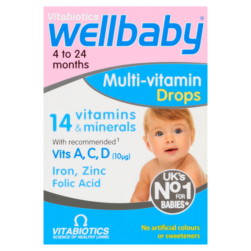 Vitabiotics Wellbaby Drops 4-12 Months