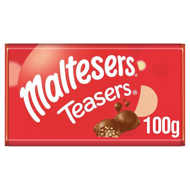 Maltesers Teasers Milk Chocolate & Honeycomb Block Bar 100g   100g