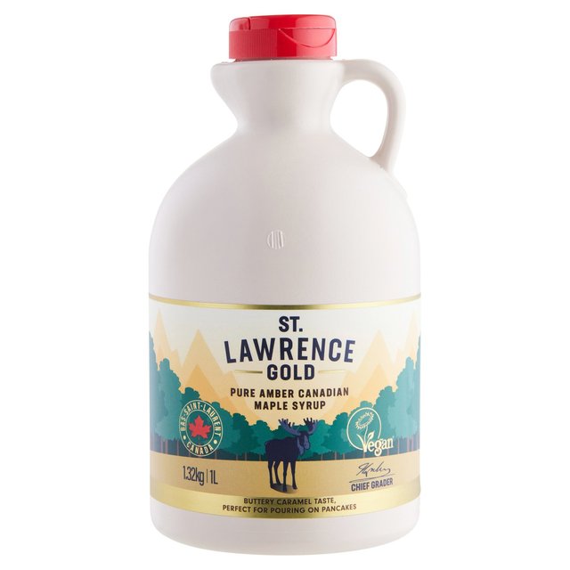 St Lawrence Gold Pure Maple Syrup Amber   1L GOODS M&S   