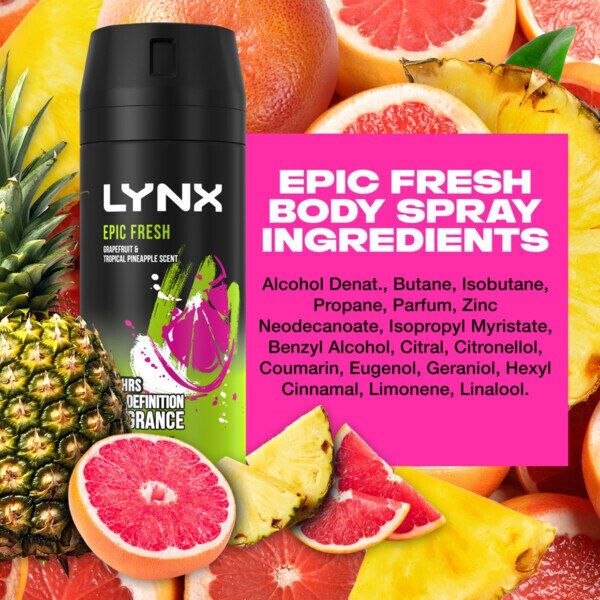 Lynx Deodorant Bodyspray Aerosol Epic Fresh 150ml GOODS Superdrug   