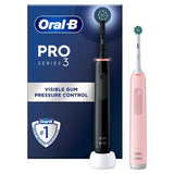 Oral-B Pro 3 - 3900 - Black Duo Electric Toothbrushes Designed By Braun GOODS ASDA   