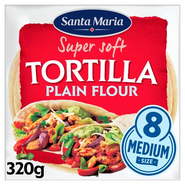 Santa Maria Plain Flour Tortilla   8 per pack