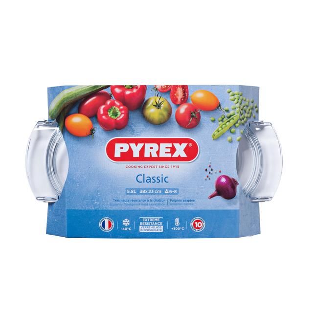 Pyrex Easy Grip Casserole Dish 5.8L