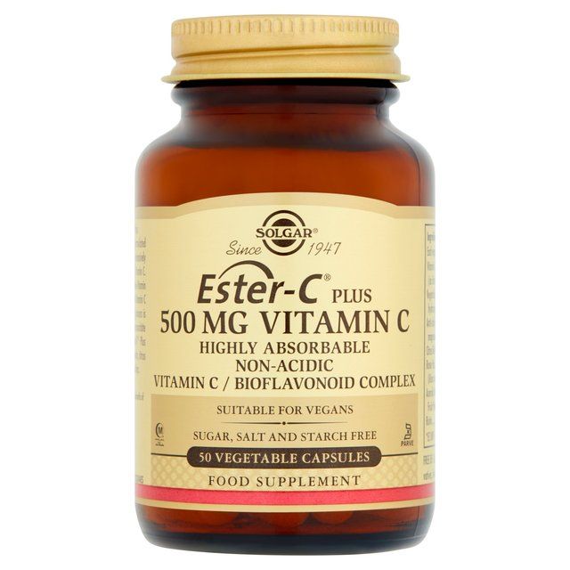 Solgar Ester-C plus Vitamin C Vegetable Capsules 500mg    50 per pack