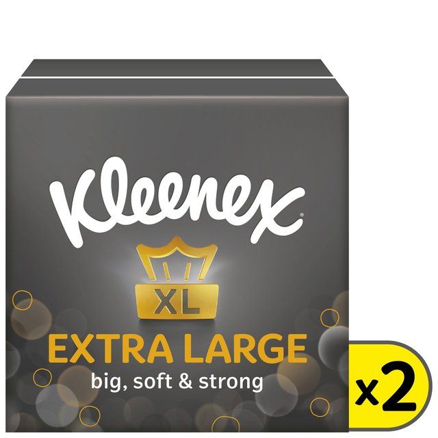 Kleenex Extra Large Tissues Compact Twin Pack   2 x 44 per pack