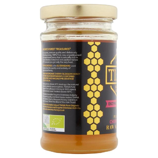 TIANA Pure Organic Cherry Blossom Raw Active Honey   250g