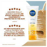 NIVEA SUN UV Face SPF 50 Sun Cream Q10 Anti-Age   50ml GOODS M&S   