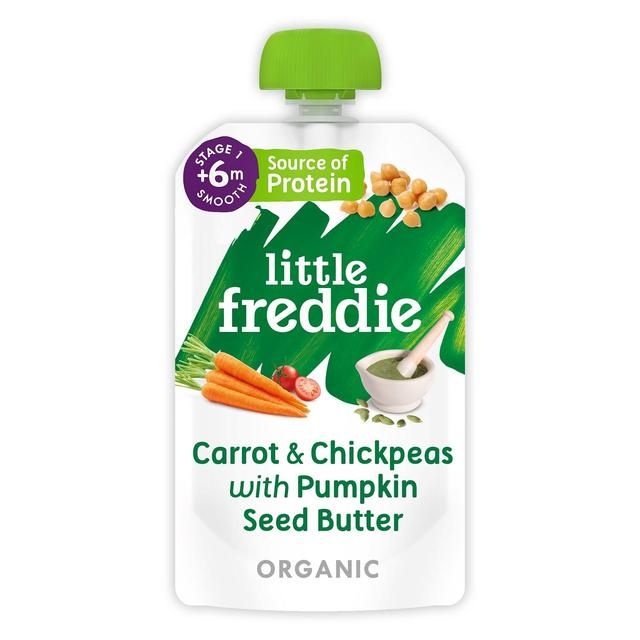 Little Freddie Carrot & Chickpeas with Pumpkin Seed Organic Pouch 6 mths+   120g