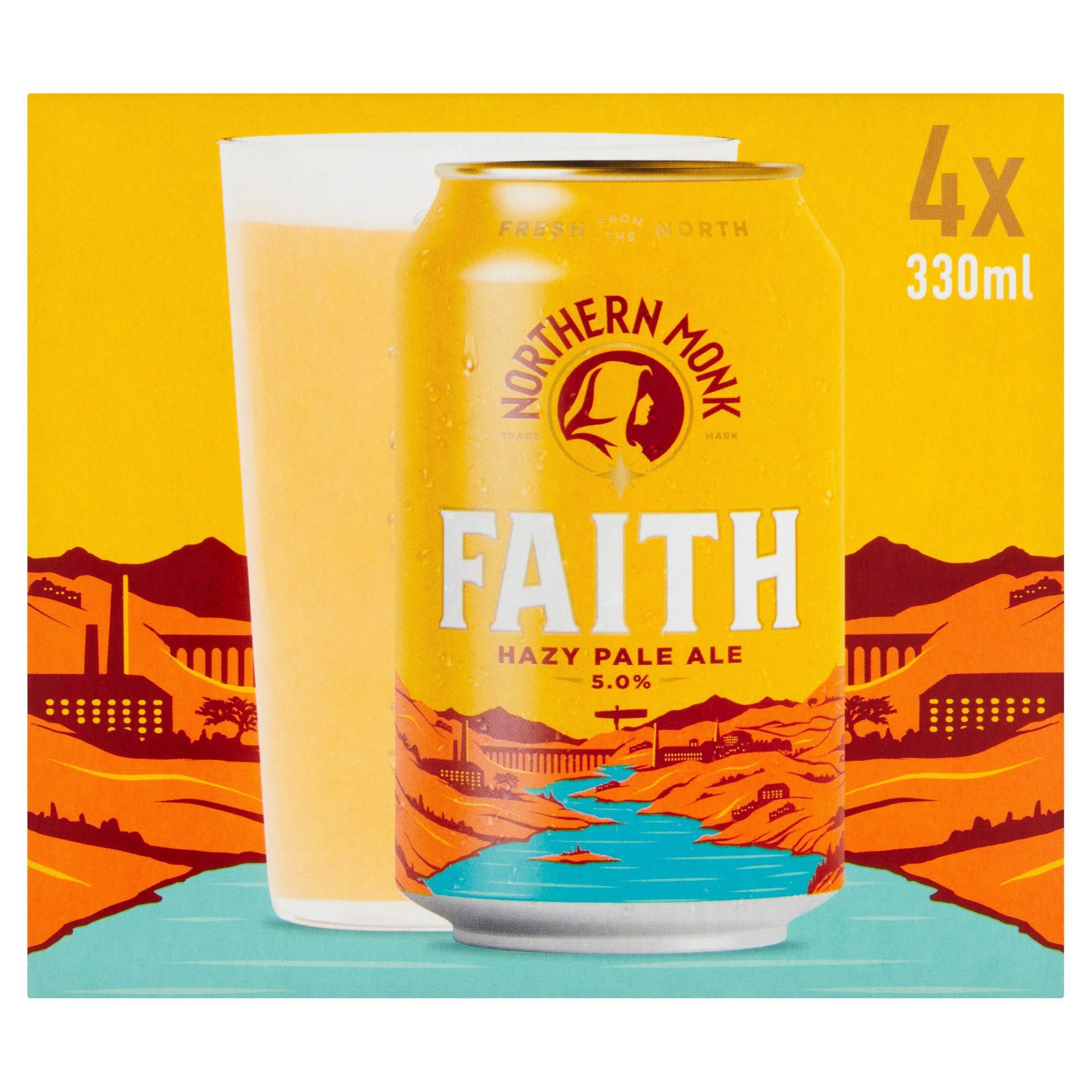 Northern Monk Faith Hazy Pale Ale 4x330ml GOODS Sainsburys   