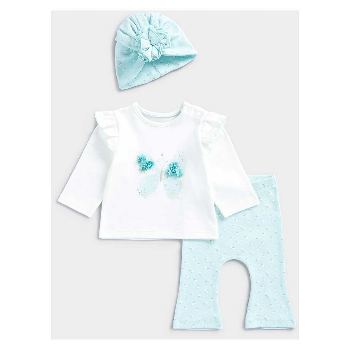 Mothercare Butterfly 3-Piece Baby Outfit Set GOODS Boots   