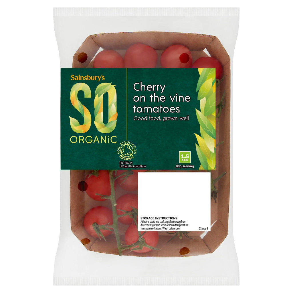 Sainsbury's SO Organic Cherry on the Vine Tomatoes 200g