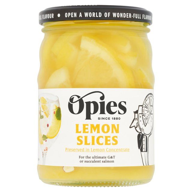 Opies Sliced Lemons in Lemon Juice   350g