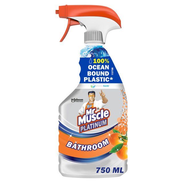 Mr Muscle Platinum Antibacterial Bathroom Spray Mandarin   750ml