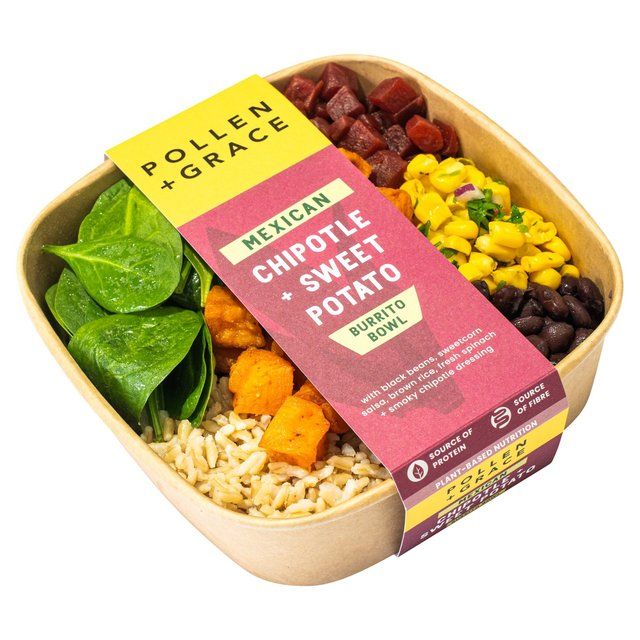 Pollen + Grace Mexican Chipotle + Sweet Potato Burrito Bowl   275g GOODS M&S   