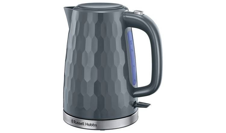 Russell Hobbs Honeycomb Grey Plastic Kettle 26053