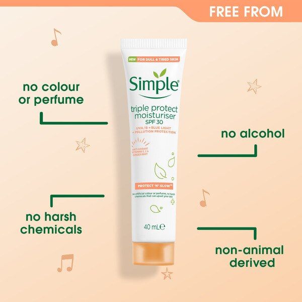 Simple Protect 'N' Glow Triple Protect Moisturiser Spf 30 GOODS Superdrug   