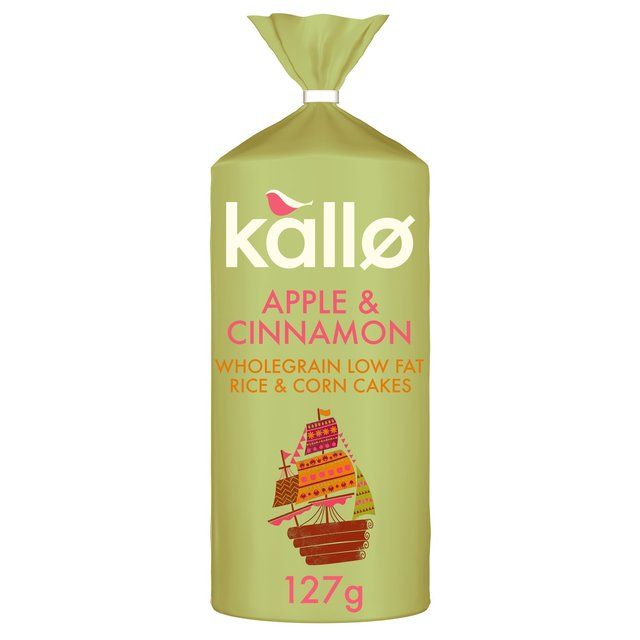 Kallo Apple &amp; Cinnamon Rice Cake   127g