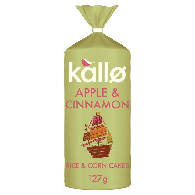 Kallo Apple &amp; Cinnamon Rice Cake   127g