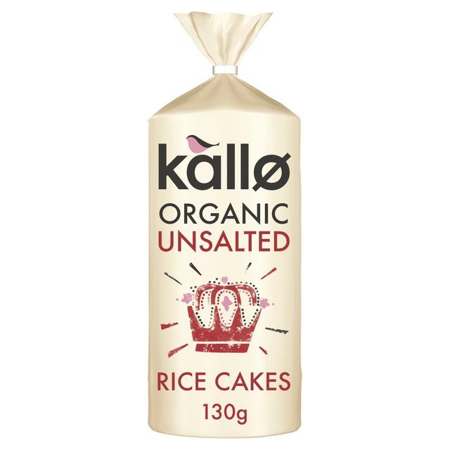 Kallo Organic Unsalted Rice Cakes   130g